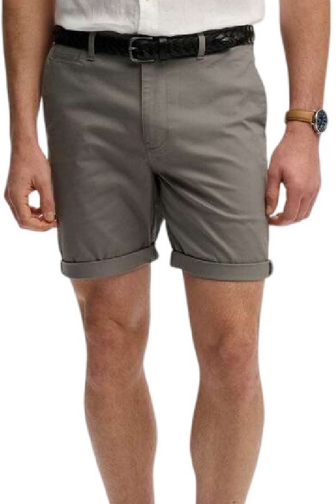 SUPERDRY D1 STUD PREMIUM REGULAR CHINO SHORT ΣΟΡΤΣ ΑΝΔΡΙΚΟ WASHED GREY