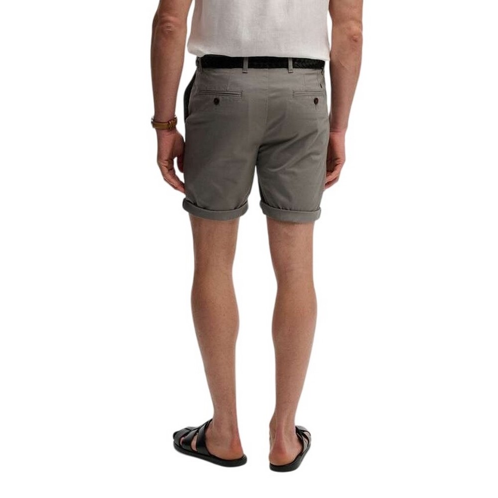 SUPERDRY D1 STUD PREMIUM REGULAR CHINO SHORT ΣΟΡΤΣ ΑΝΔΡΙΚΟ WASHED GREY