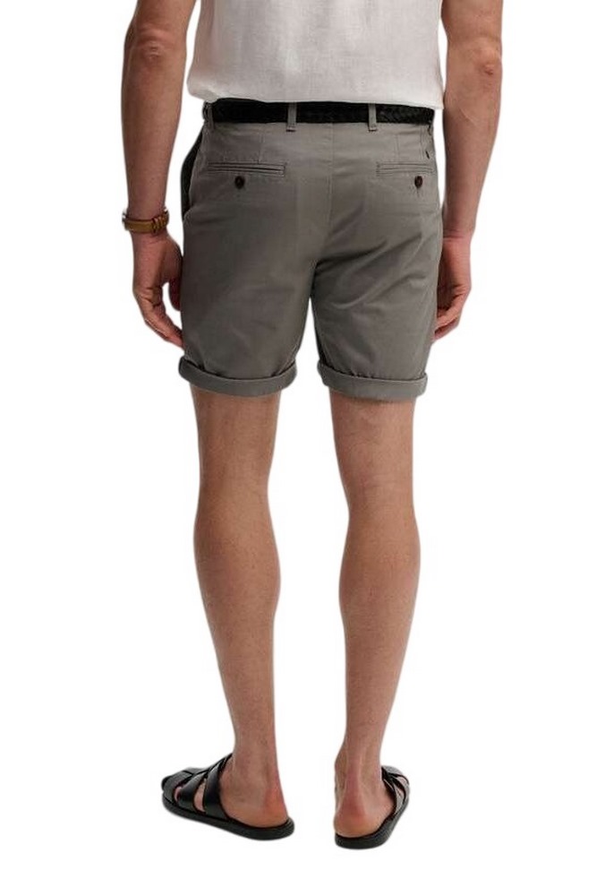 SUPERDRY D1 STUD PREMIUM REGULAR CHINO SHORT ΣΟΡΤΣ ΑΝΔΡΙΚΟ WASHED GREY