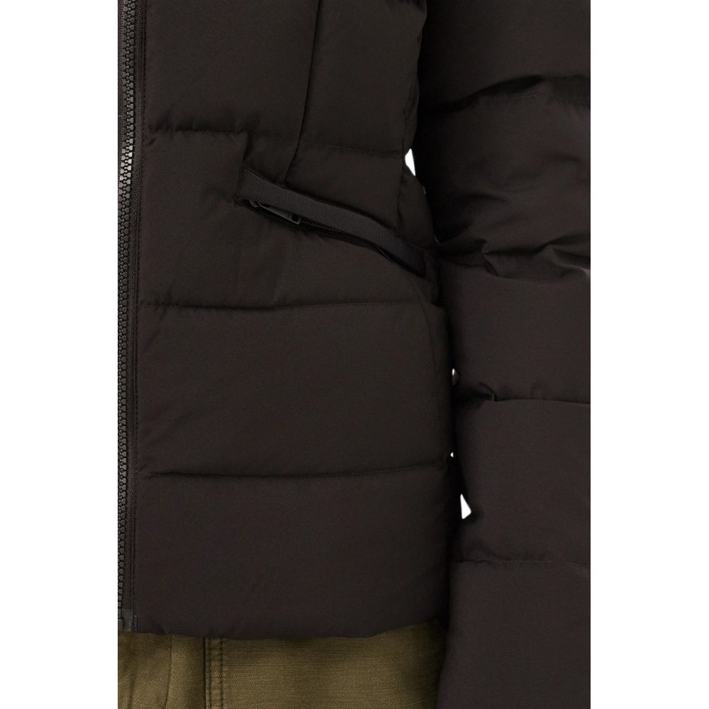 TOMMY JEANS SLIM HOOD PUFFER DOWN EXT ΜΠΟΥΦΑΝ ΓΥΝΑΙΚΕΙΟ BLACK
