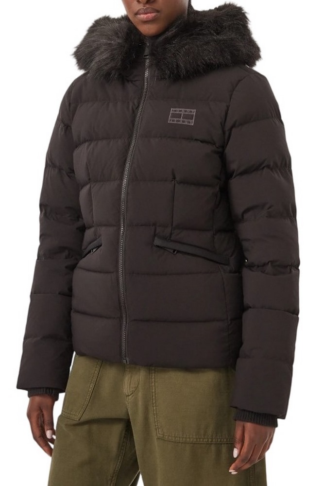 TOMMY JEANS SLIM HOOD PUFFER DOWN EXT ΜΠΟΥΦΑΝ ΓΥΝΑΙΚΕΙΟ BLACK