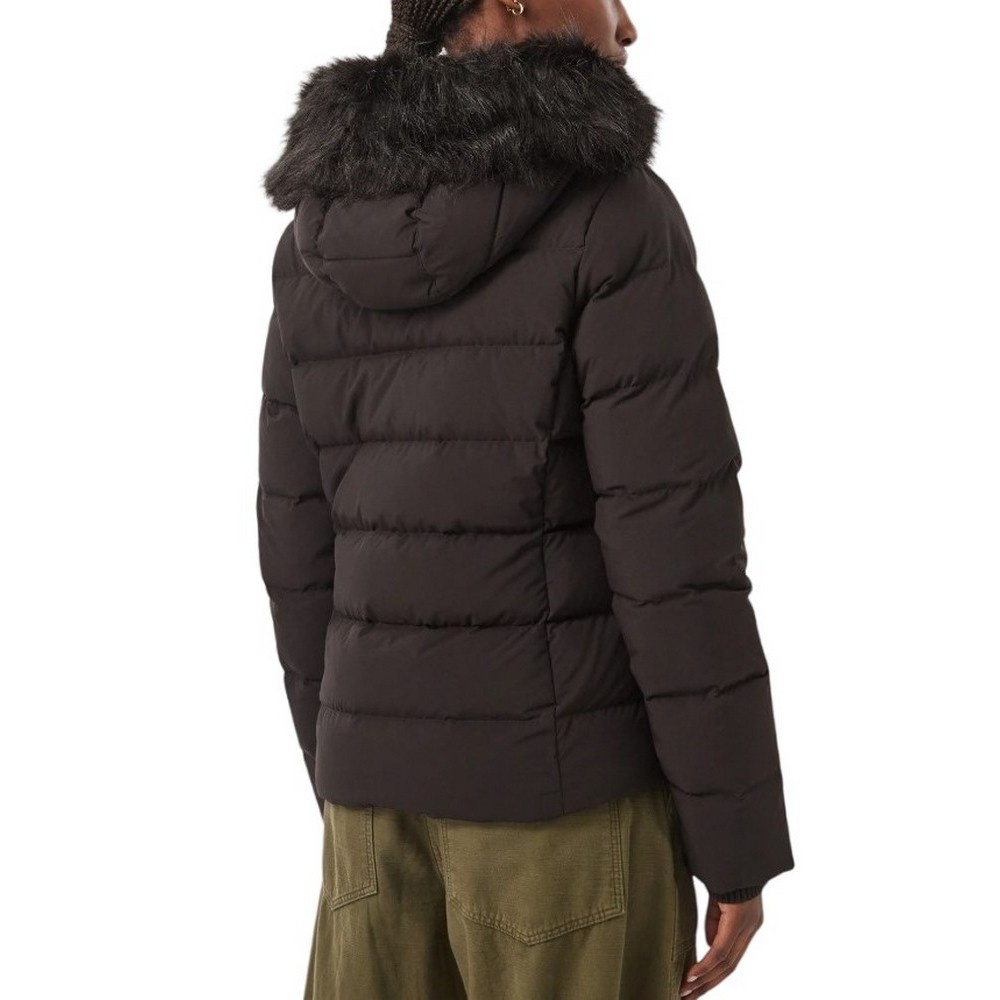 TOMMY JEANS SLIM HOOD PUFFER DOWN EXT ΜΠΟΥΦΑΝ ΓΥΝΑΙΚΕΙΟ BLACK