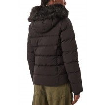 TOMMY JEANS SLIM HOOD PUFFER DOWN EXT ΜΠΟΥΦΑΝ ΓΥΝΑΙΚΕΙΟ BLACK
