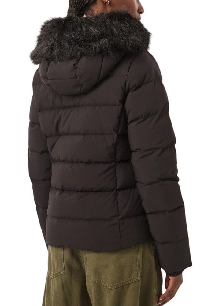 TOMMY JEANS SLIM HOOD PUFFER DOWN EXT ΜΠΟΥΦΑΝ ΓΥΝΑΙΚΕΙΟ BLACK