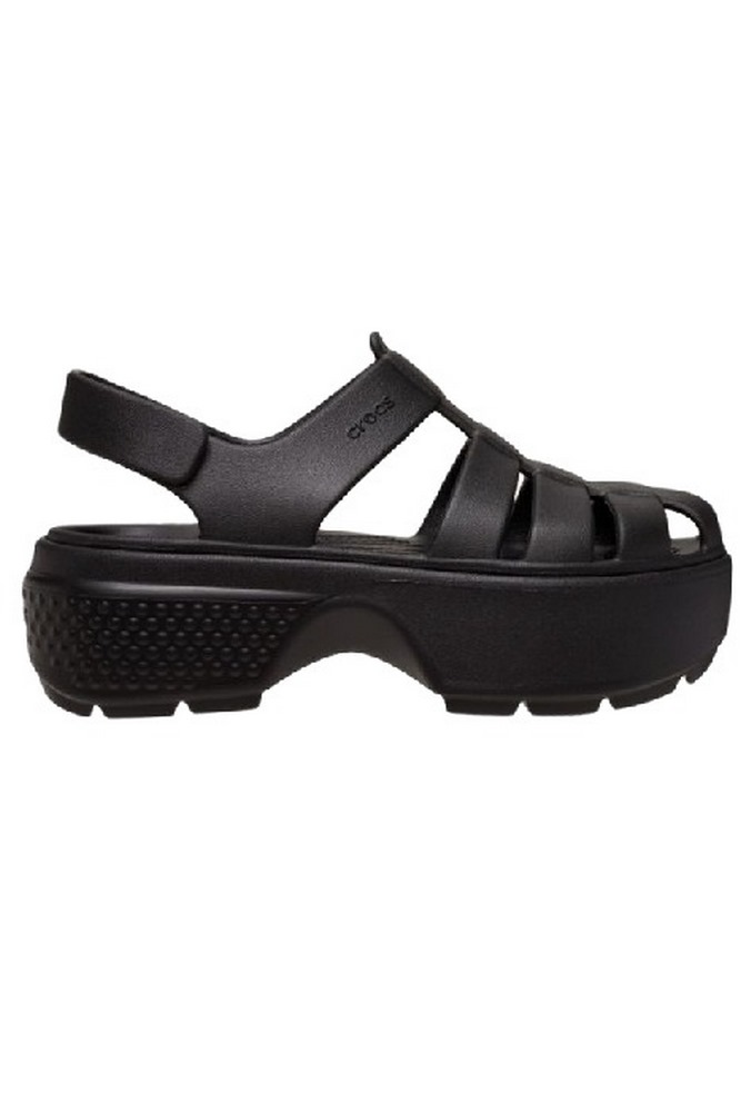 CROCS STOMP FISHERMAN SANDAL ΠΕΔΙΛΟ ΓΥΝΑΙΚΕΙΟ BLACK