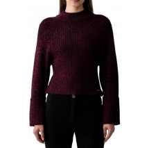 DKNY PULLOVER ΜΠΛΟΥΖΑ ΠΛΕΚΤΗ ΓΥΝΑΙΚΕΙΑ BORDEAUX