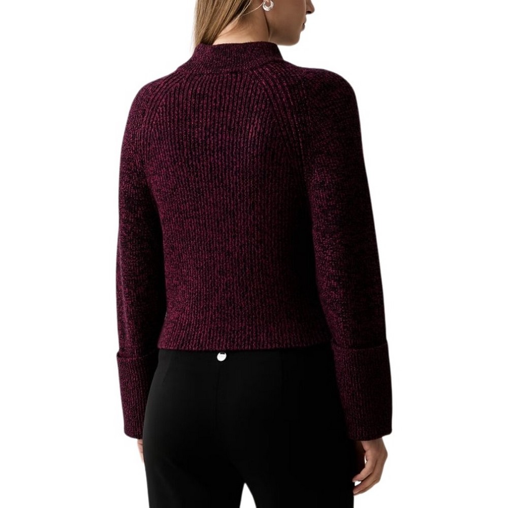 DKNY PULLOVER ΜΠΛΟΥΖΑ ΠΛΕΚΤΗ ΓΥΝΑΙΚΕΙΑ BORDEAUX