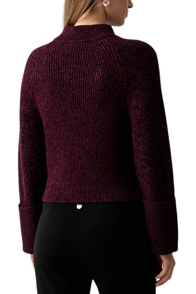 DKNY PULLOVER ΜΠΛΟΥΖΑ ΠΛΕΚΤΗ ΓΥΝΑΙΚΕΙΑ BORDEAUX