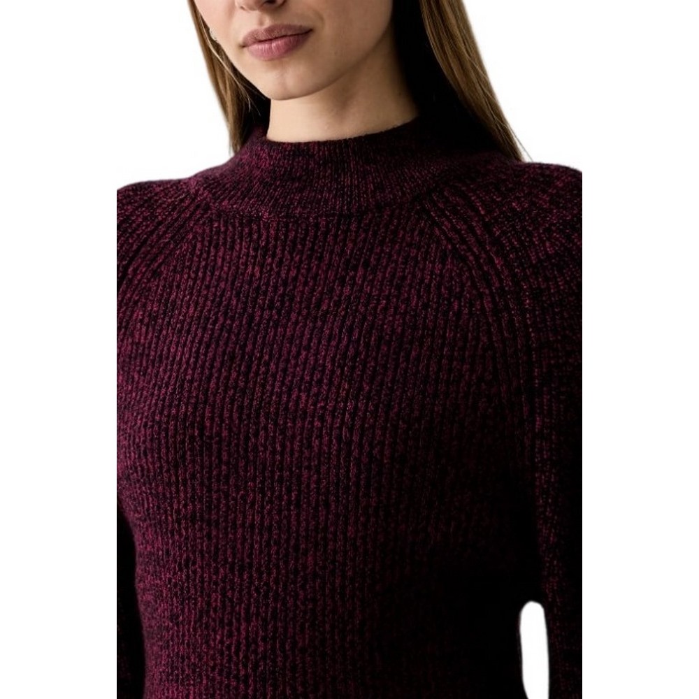 DKNY PULLOVER ΜΠΛΟΥΖΑ ΠΛΕΚΤΗ ΓΥΝΑΙΚΕΙΑ BORDEAUX