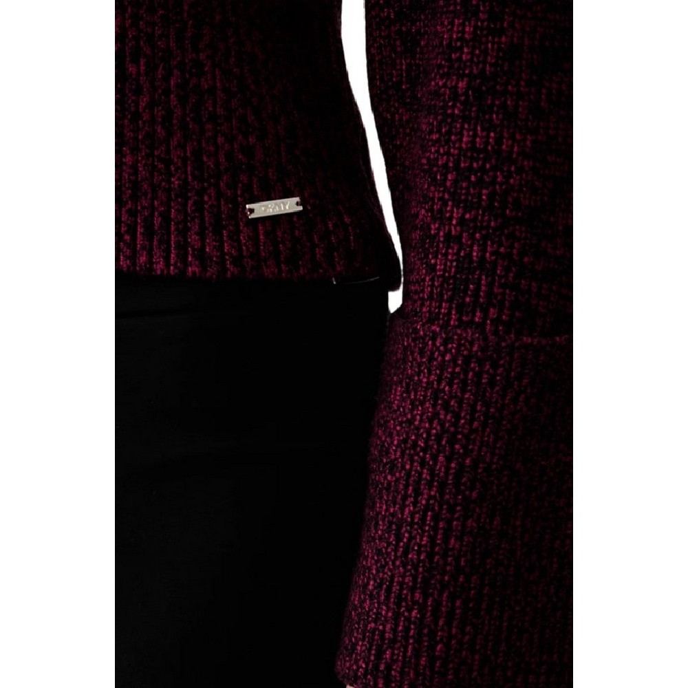DKNY PULLOVER ΜΠΛΟΥΖΑ ΠΛΕΚΤΗ ΓΥΝΑΙΚΕΙΑ BORDEAUX
