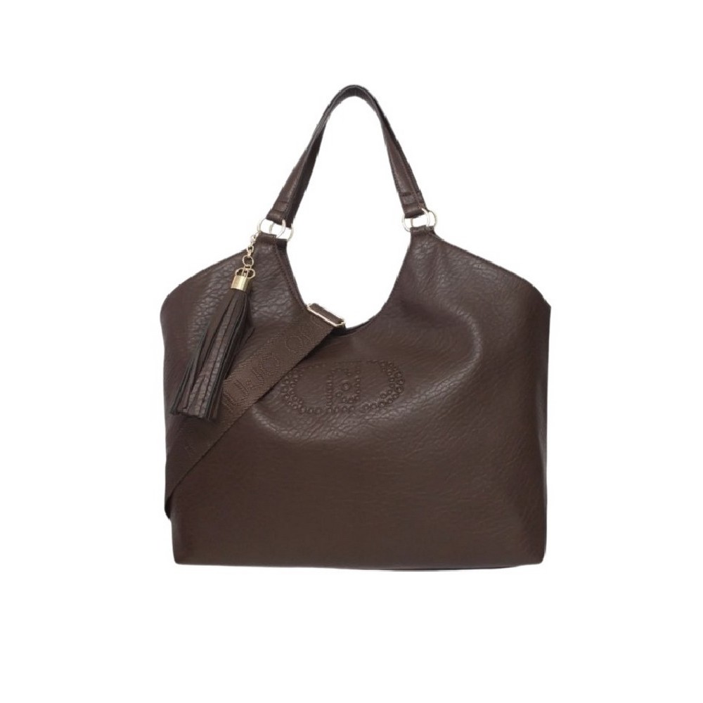 LIU JO MIN OF 2 ECS L TOTE AF5120E0161 ΤΣΑΝΤΑ ΓΥΝΑΙΚΕΙΑ BROWN
