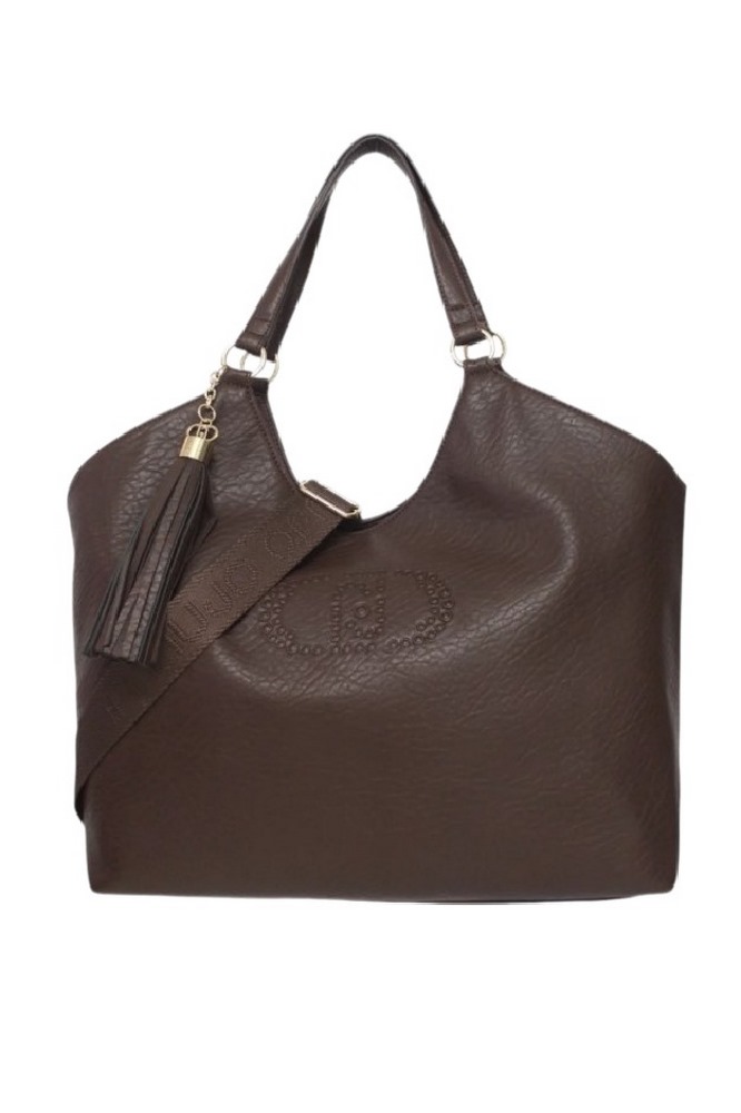 LIU JO MIN OF 2 ECS L TOTE AF5120E0161 ΤΣΑΝΤΑ ΓΥΝΑΙΚΕΙΑ BROWN