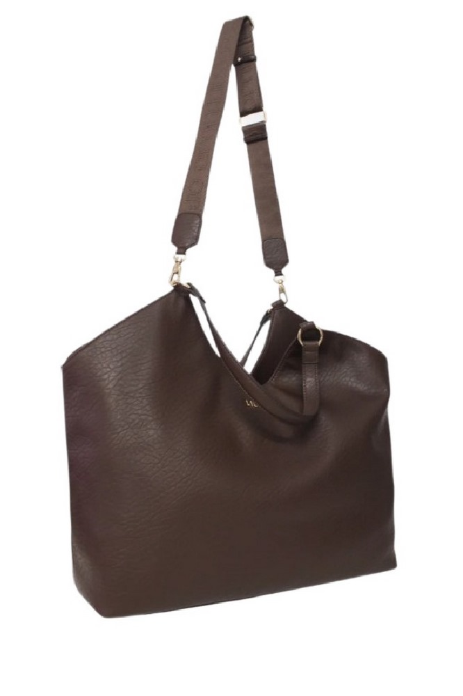 LIU JO MIN OF 2 ECS L TOTE AF5120E0161 ΤΣΑΝΤΑ ΓΥΝΑΙΚΕΙΑ BROWN