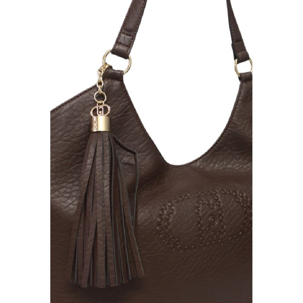 LIU JO MIN OF 2 ECS L TOTE AF5120E0161 ΤΣΑΝΤΑ ΓΥΝΑΙΚΕΙΑ BROWN