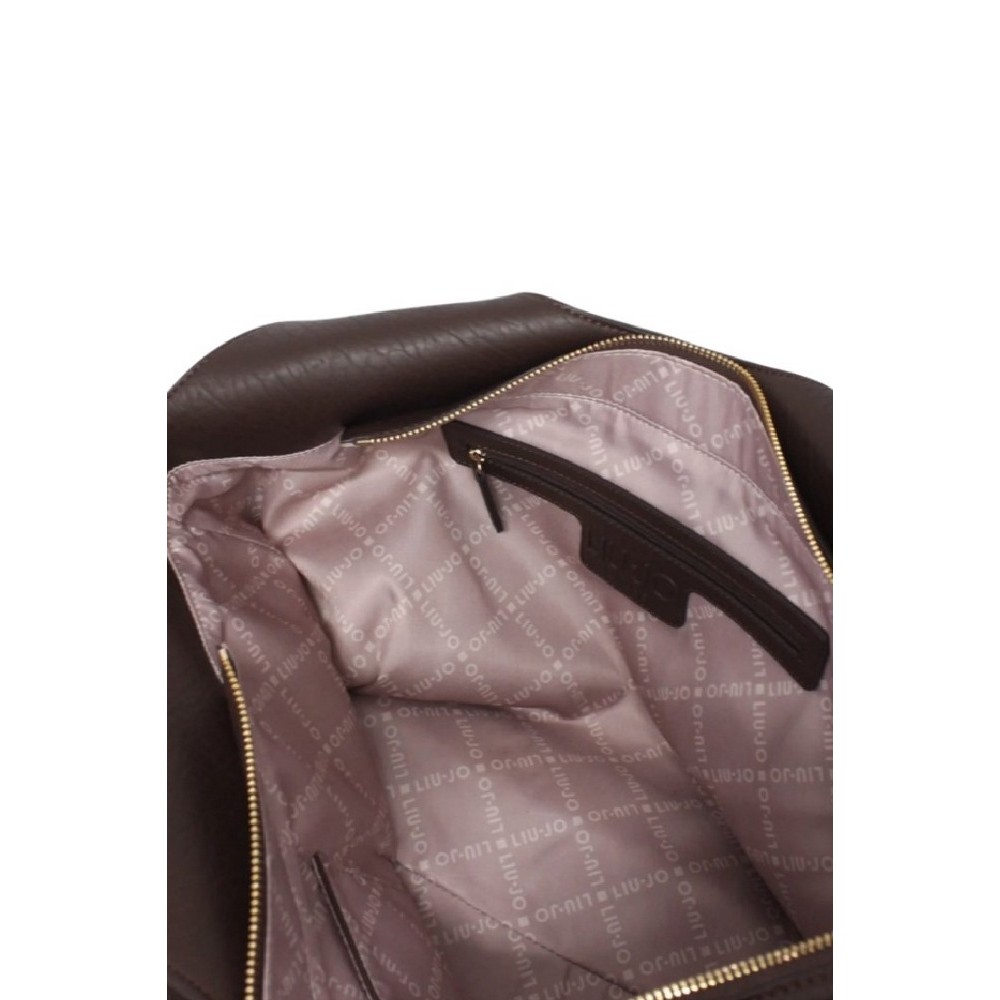 LIU JO MIN OF 2 ECS L TOTE AF5120E0161 ΤΣΑΝΤΑ ΓΥΝΑΙΚΕΙΑ BROWN