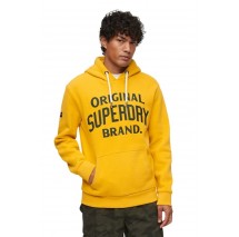 SUPERDRY ATHLETIC SCRIPT GRAPHIC HOODIE ΦΟΥΤΕΡ ΑΝΔΡΙΚΟ YELLOW