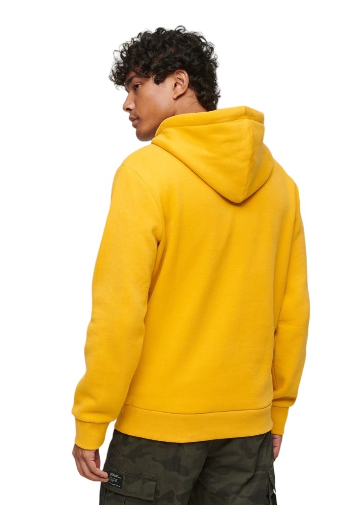 SUPERDRY D4 OVIN ATHLETIC SCRIPT GRAPHIC HOODIE ΦΟΥΤΕΡ ΑΝΔΡΙΚΟ YELLOW