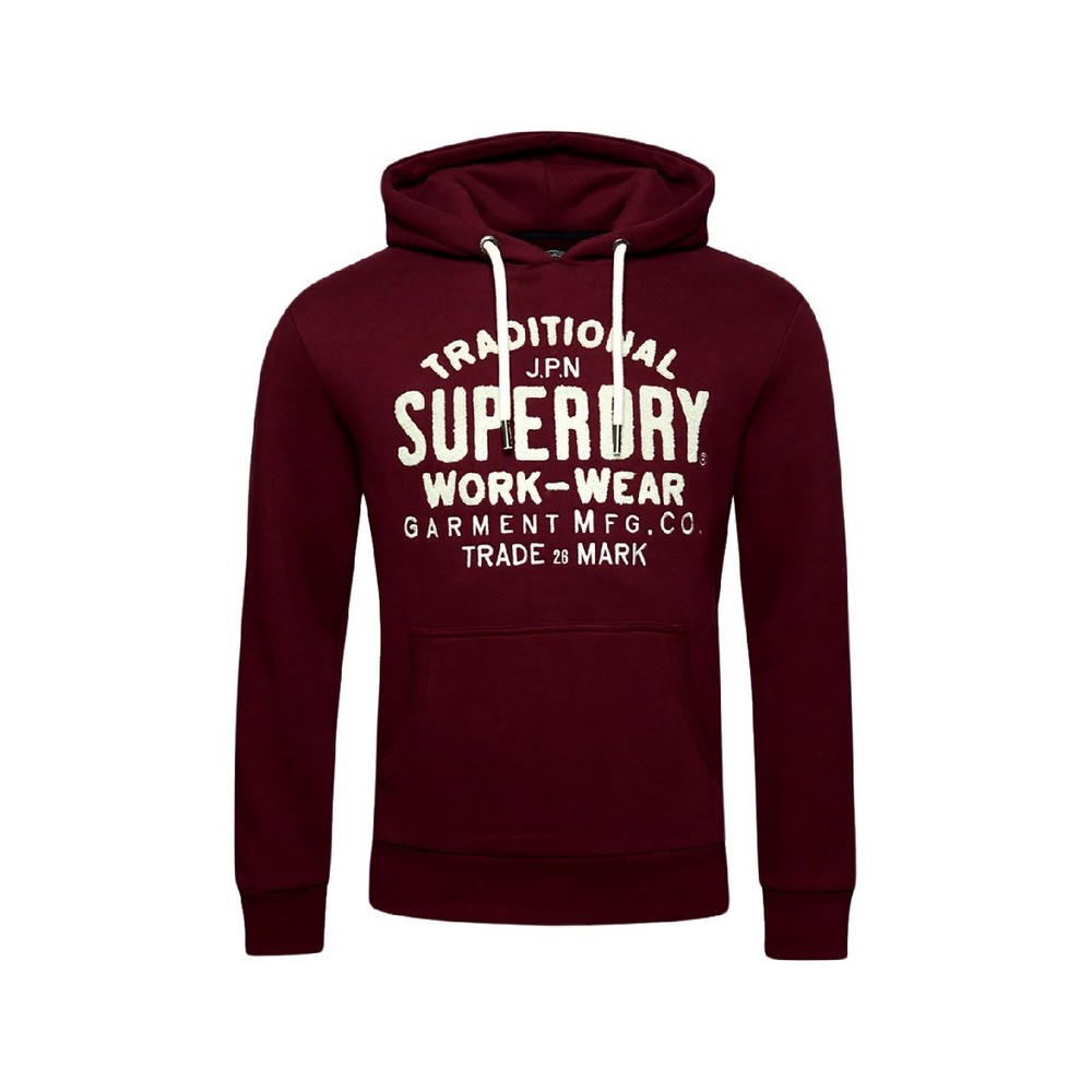 SUPERDRY ATHLETIC SCRIPT GRAPHIC HOODIE ΦΟΥΤΕΡ ΑΝΔΡΙΚΟ PURPLE