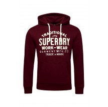 SUPERDRY ATHLETIC SCRIPT GRAPHIC HOODIE ΦΟΥΤΕΡ ΑΝΔΡΙΚΟ PURPLE