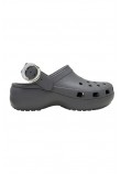 CROCS CLASSIC PLATFORM BUCKLE CLOG ΠΕΔΙΛΟ ΓΥΝΑΙΚΕΙΟ DARK GREY