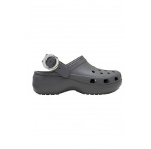 CROCS CLASSIC PLATFORM BUCKLE CLOG ΠΕΔΙΛΟ ΓΥΝΑΙΚΕΙΟ DARK GREY