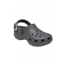 CROCS CLASSIC PLATFORM BUCKLE CLOG ΠΕΔΙΛΟ ΓΥΝΑΙΚΕΙΟ DARK GREY