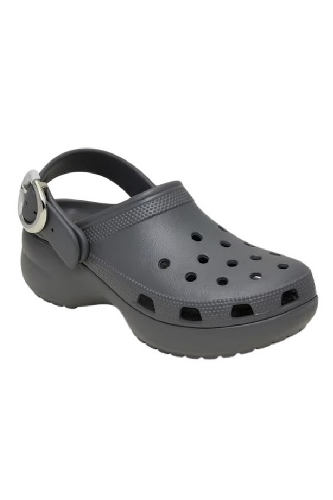 CROCS CLASSIC PLATFORM BUCKLE CLOG ΠΕΔΙΛΟ ΓΥΝΑΙΚΕΙΟ DARK GREY