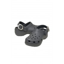 CROCS CLASSIC PLATFORM BUCKLE CLOG ΠΕΔΙΛΟ ΓΥΝΑΙΚΕΙΟ DARK GREY