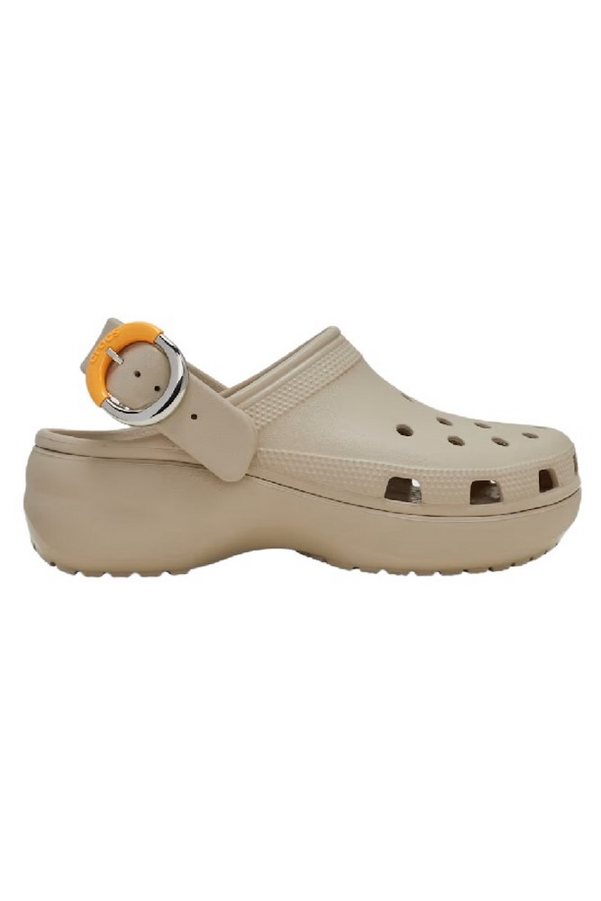 CROCS CLASSIC PLATFORM BUCKLE CLOG ΠΕΔΙΛΟ ΓΥΝΑΙΚΕΙΟ BEIGE