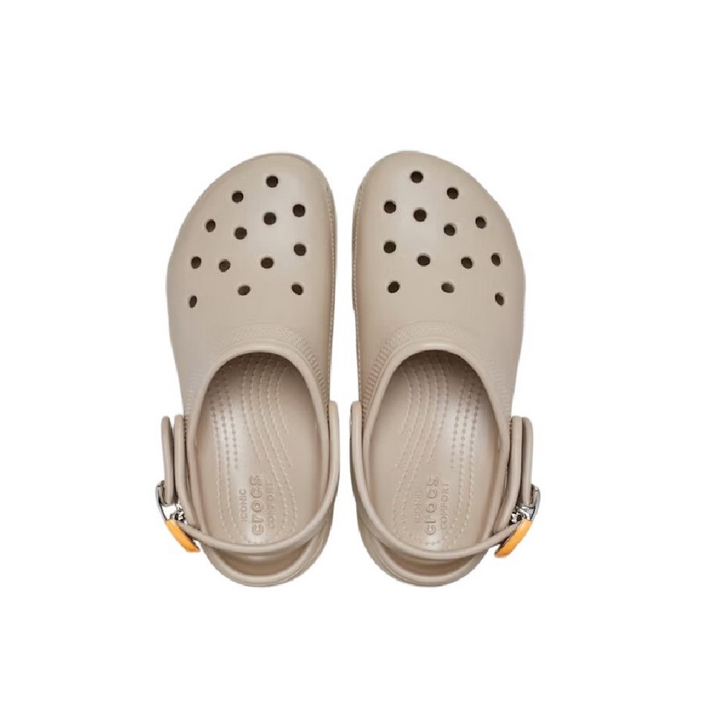 CROCS CLASSIC PLATFORM BUCKLE CLOG ΠΕΔΙΛΟ ΓΥΝΑΙΚΕΙΟ BEIGE