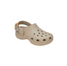 CROCS CLASSIC PLATFORM BUCKLE CLOG ΠΕΔΙΛΟ ΓΥΝΑΙΚΕΙΟ BEIGE