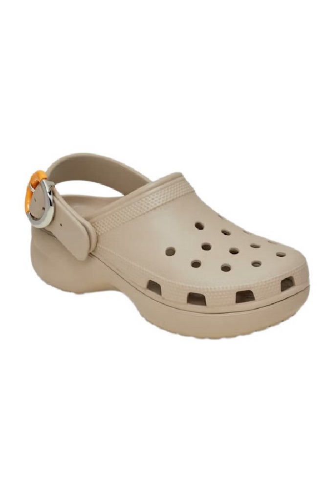 CROCS CLASSIC PLATFORM BUCKLE CLOG ΠΕΔΙΛΟ ΓΥΝΑΙΚΕΙΟ BEIGE