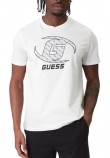 GUESS KELE CN T-SHIRT ΜΠΛΟΥΖΑ ΑΝΔΡΙΚΗ WHITE