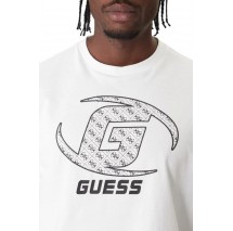 GUESS KELE CN T-SHIRT ΜΠΛΟΥΖΑ ΑΝΔΡΙΚΗ WHITE