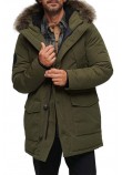 SUPERDRY EVEREST FAUX FUR HOODED PARKA ΜΠΟΥΦΑΝ ΑΝΔΡΙΚΟ OLIVE