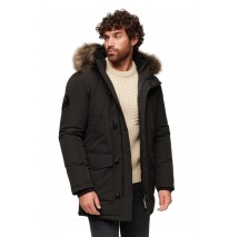 SUPERDRY EVEREST FAUX FUR HOODED PARKA ΜΠΟΥΦΑΝ ΑΝΔΡΙΚΟ BLACK