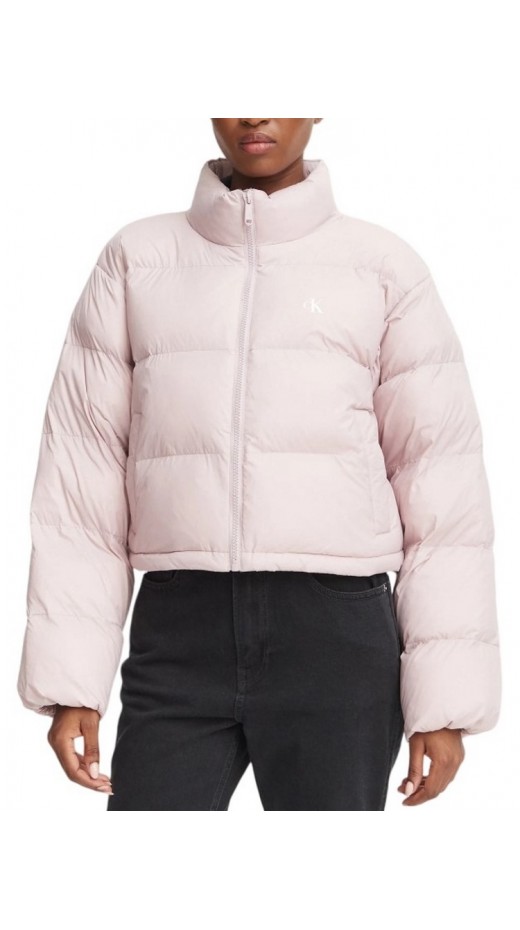 CALVIN KLEIN JEANS ESSENTIAL MW CROP PUFFER ΜΠΟΥΦΑΝ ΓΥΝΑΙΚΕΙΟ PINK