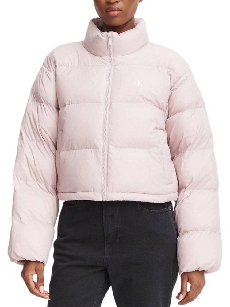 CALVIN KLEIN JEANS ESSENTIAL MW CROP PUFFER ΜΠΟΥΦΑΝ ΓΥΝΑΙΚΕΙΟ PINK