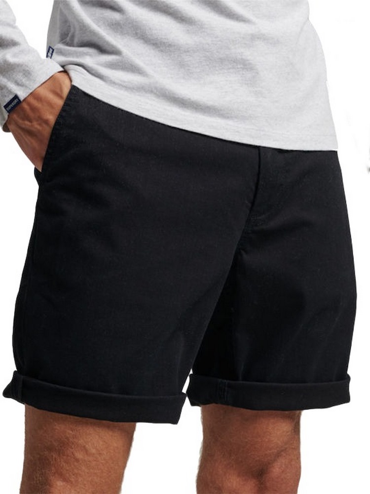 SUPERDRY VINTAGE OFFICER CHINO SHORT ΒΕΡΜΟΥΔΑ ΑΝΔΡΙΚΗ BLACK