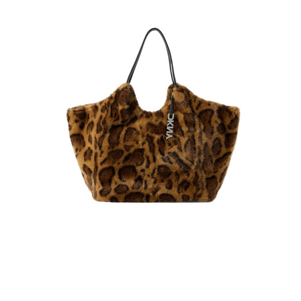 DNKY PAULA TOTE HANDBAG R53ADE48 ΤΣΑΝΤΑ ΓΥΝΑΙΚΕΙΑ LEOPARD