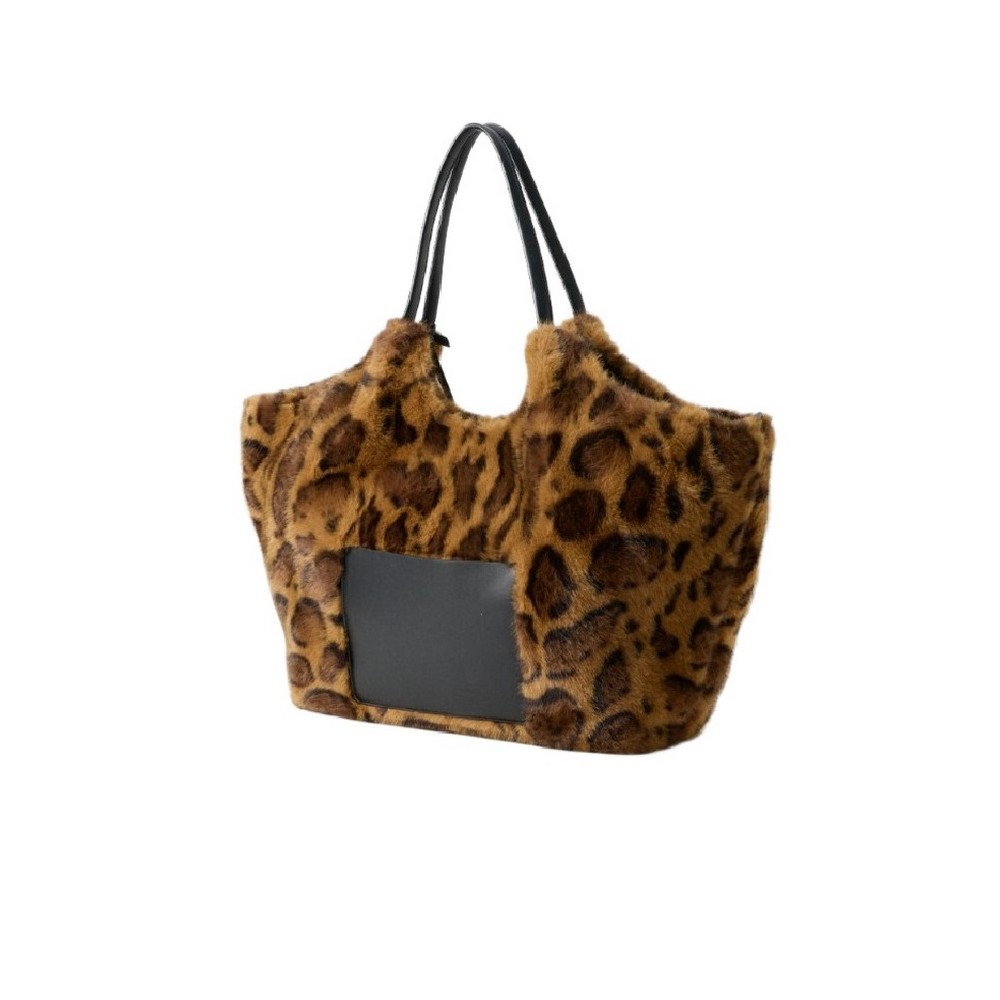 DNKY PAULA TOTE HANDBAG R53ADE48 ΤΣΑΝΤΑ ΓΥΝΑΙΚΕΙΑ LEOPARD
