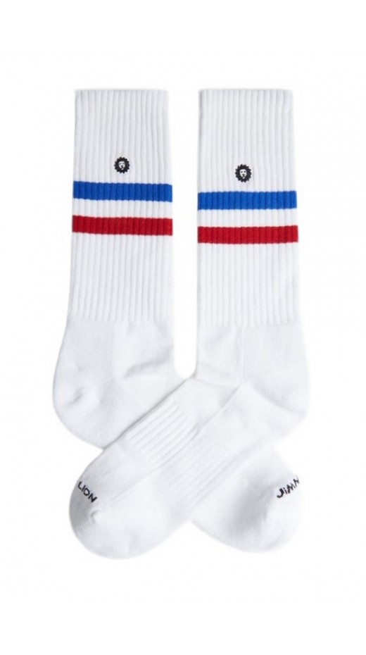 JIMMY LION ATHLETIC ESSENTIALS STRIPES SOCKS ΚΑΛΤΣΕΣ UNISEX WHITE