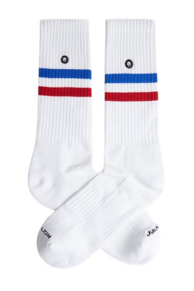 JIMMY LION ESSENTIALS STRIPES SOCKS ΚΑΛΤΣΕΣ WHITE