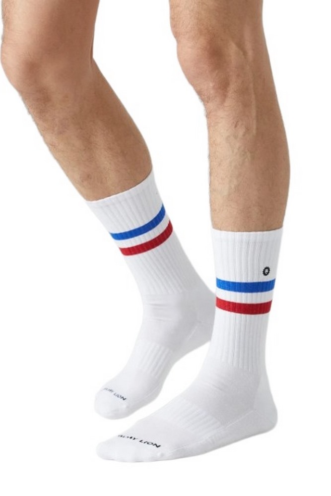 JIMMY LION ESSENTIALS STRIPES SOCKS ΚΑΛΤΣΕΣ WHITE