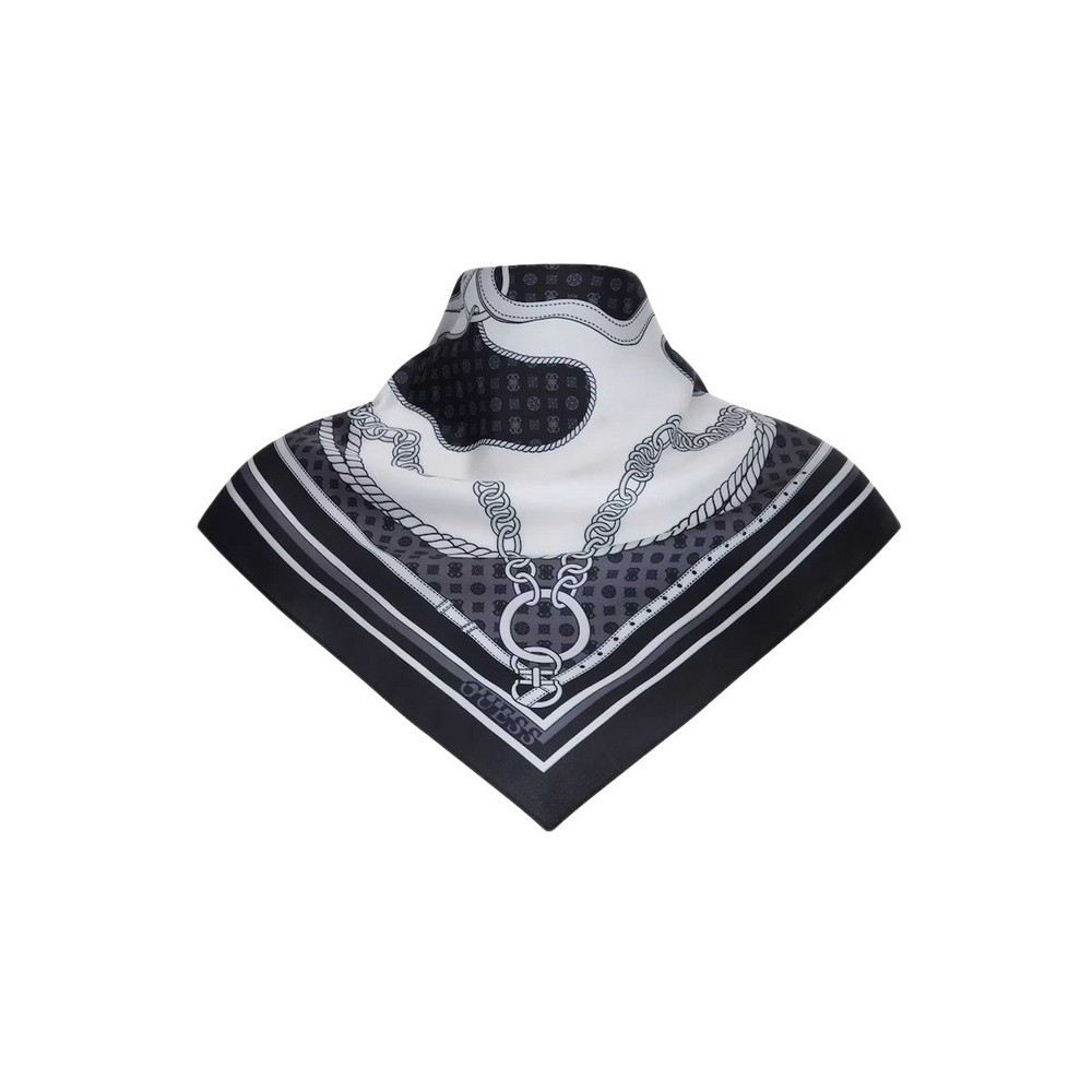 GUESS PRINTED BANDANA 70 X 70 ΑΞΕΣΟΥΑΡ ΜΑΝΤΟ ΓΥΝΑΙΚΕΙΟ BLACK