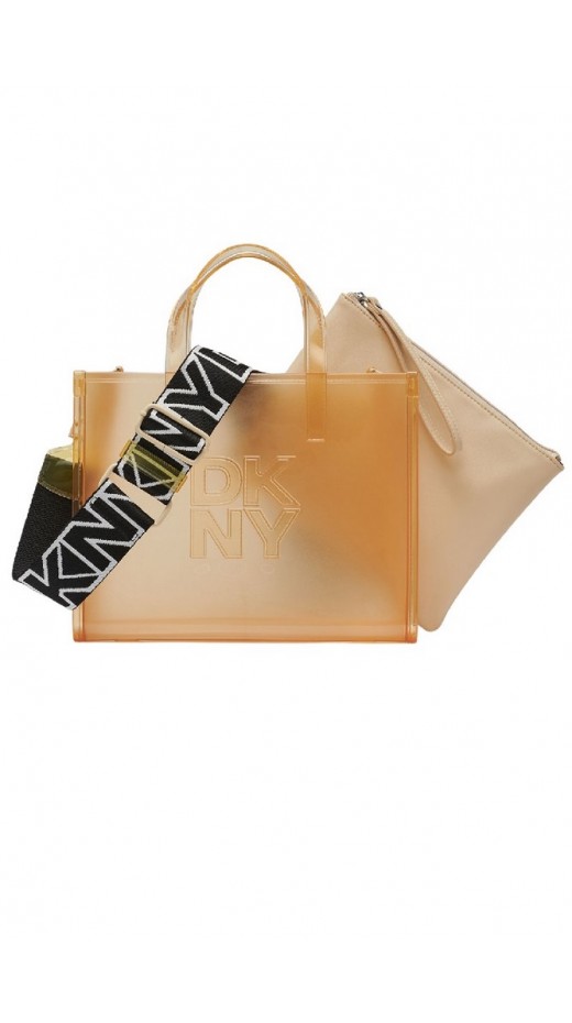 DKNY HADLEE SM TOTE R51AVC80 ΤΣΑΝΤΑ ΓΥΝΑΙΚΕΙΑ BUTTERCREAM