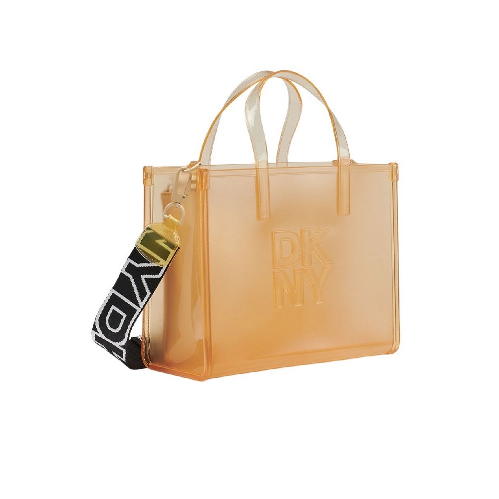 DKNY HADLEE SM TOTE R51AVC80 ΤΣΑΝΤΑ ΓΥΝΑΙΚΕΙΑ BUTTERCREAM