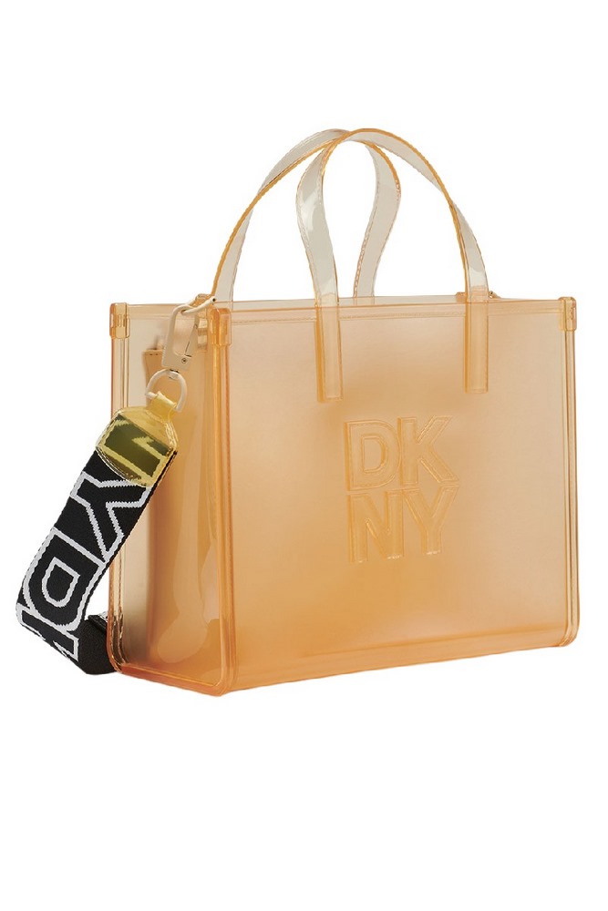 DKNY HADLEE SM TOTE R51AVC80 ΤΣΑΝΤΑ ΓΥΝΑΙΚΕΙΑ BUTTERCREAM