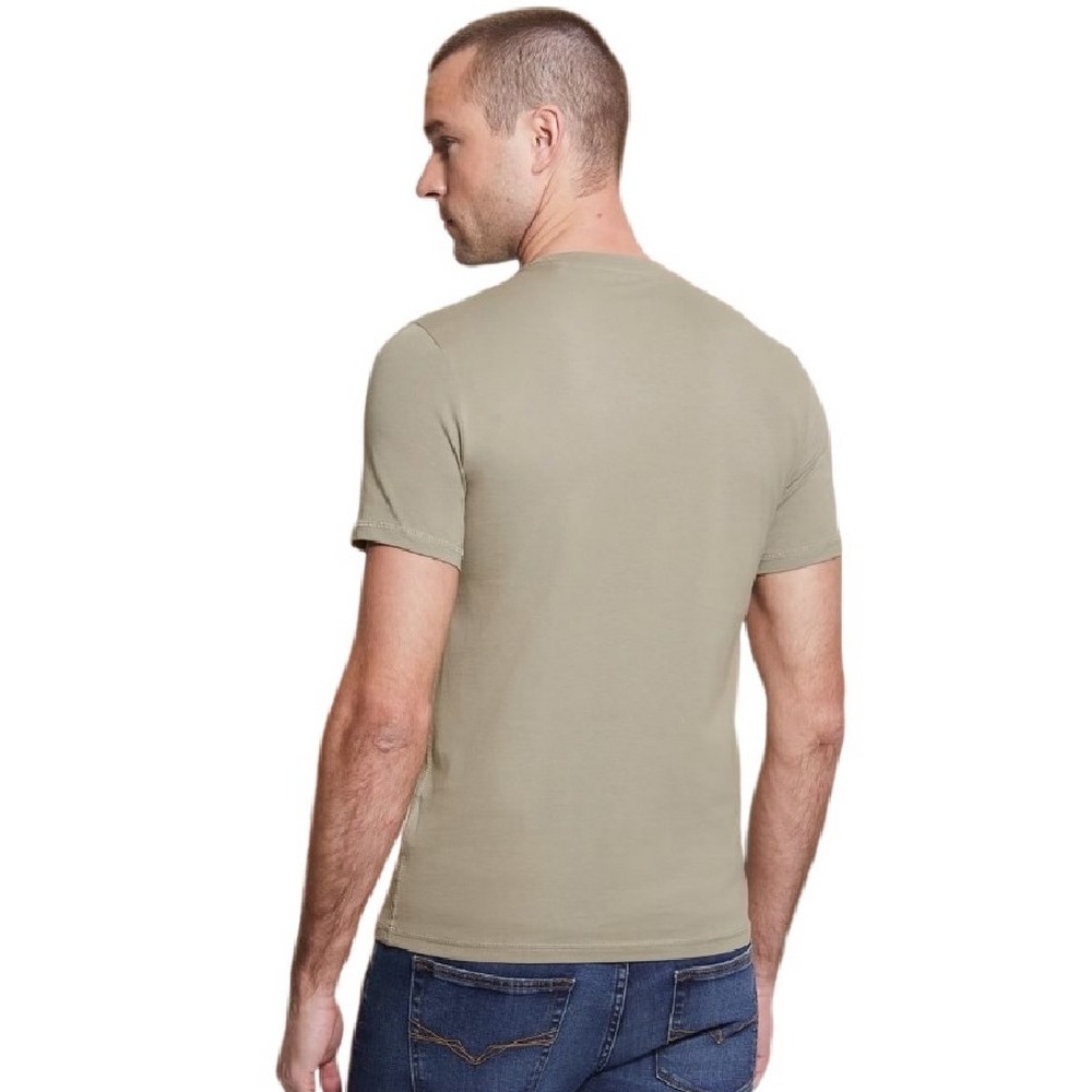 GUESS AIDY T-SHIRT ΜΠΛΟΥΖΑ ΑΝΔΡΙΚΗ BEIGE