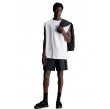 CALVIN KLEIN JEANS MONOLOGO SLEEVELESS T-SHIRT ΜΠΛΟΥΖΑ ΑΝΔΡΙΚΗ BRIGHT WHITE